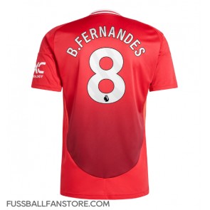 Manchester United Bruno Fernandes #8 Replik Heimtrikot 2024-25 Kurzarm